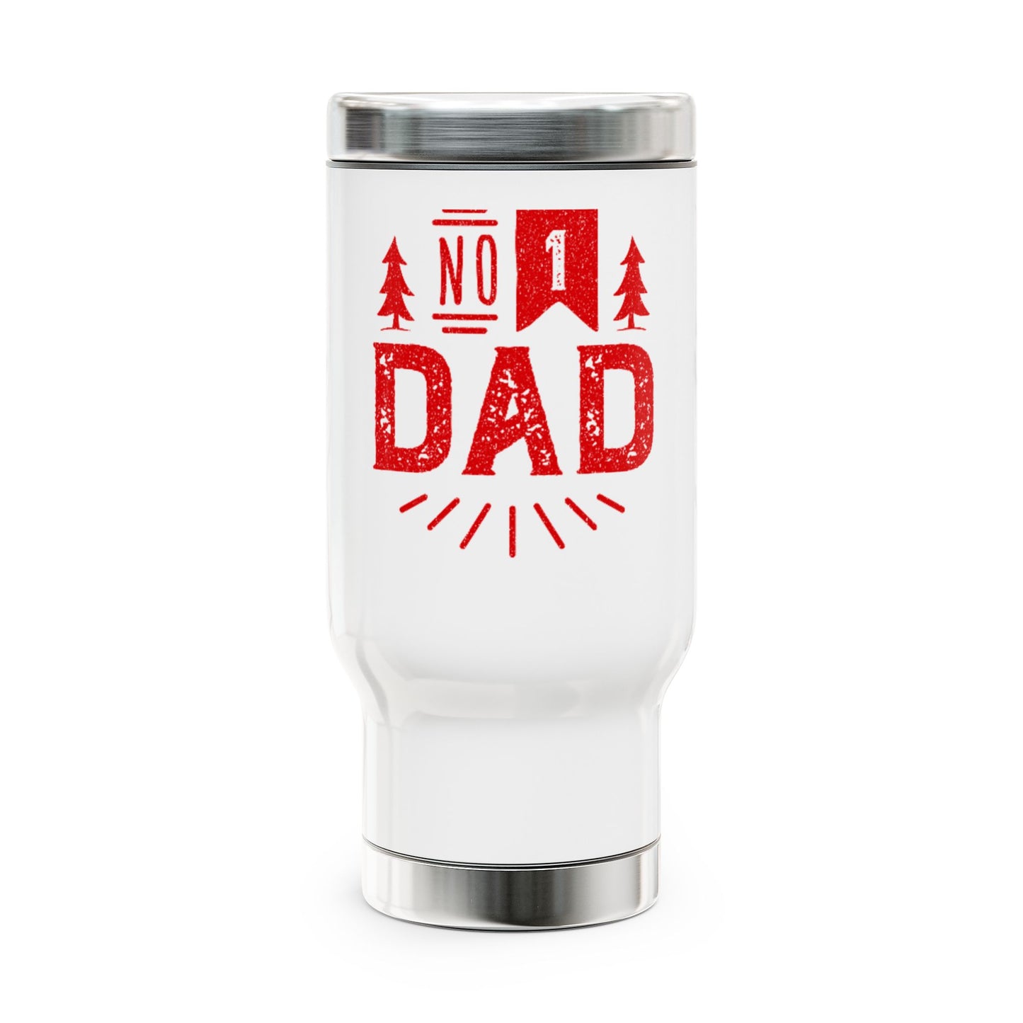 No.1 Dad Travel Mug | Stainless Steel Coffee Cup | Gift for Dad | Father's Day Mug | Dad Coffee Travel Cup | Camper Mug