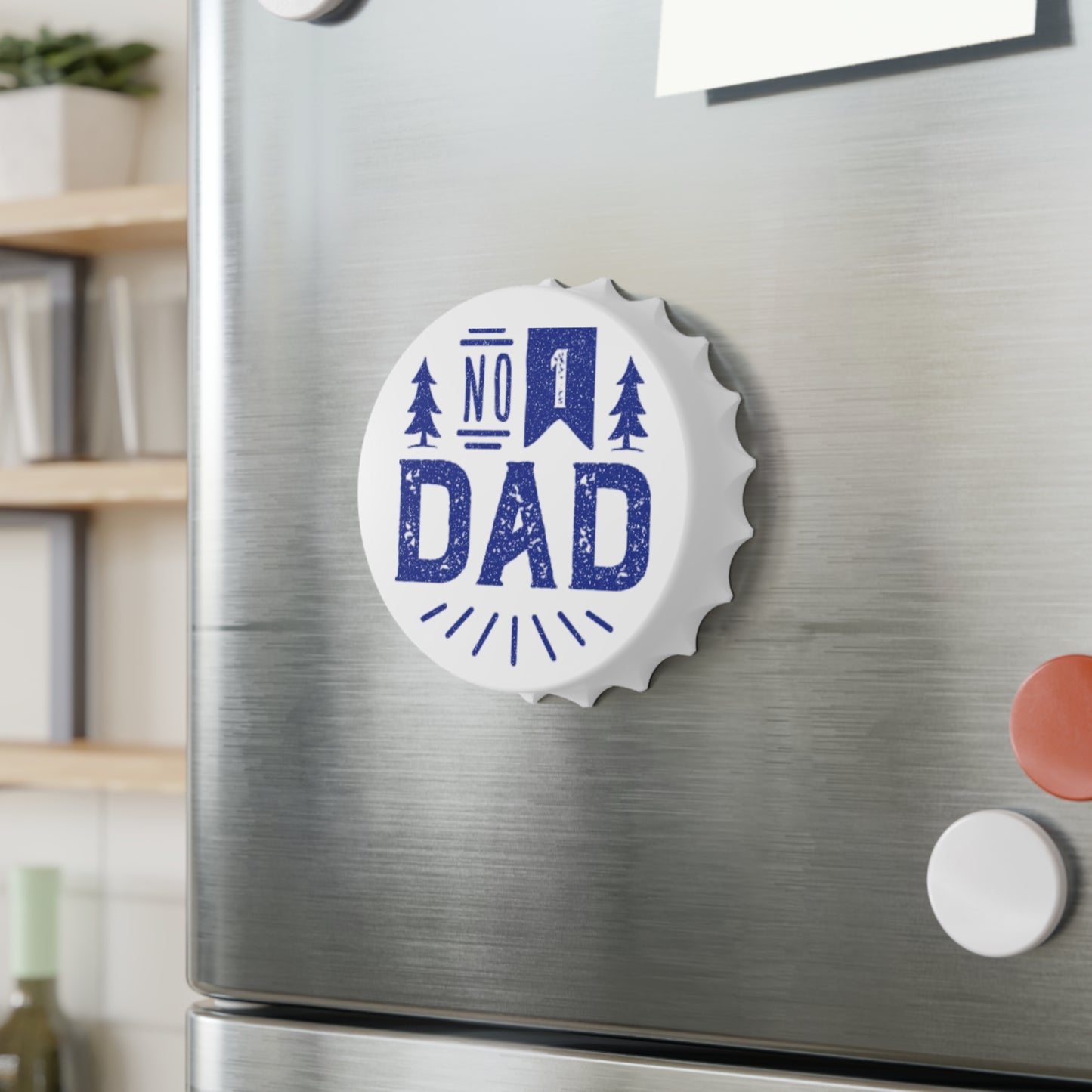 No.1 Dad Bottle Opener - Perfect Gift for Fathers Day, Birthday, BBQs, Camping, Home Bar, Dad's Night Out