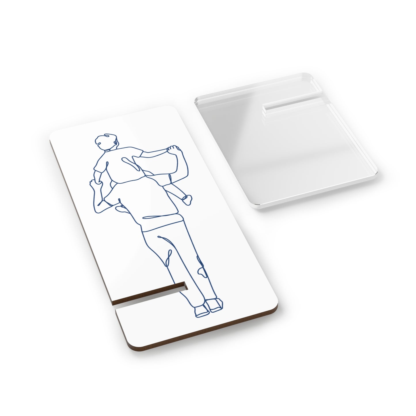 Me and Dad - Family Bonding Design, Desk Organizer, Gift for Parents, Minimalist Tech Accessory, Father's Day Gift, Birthday Gift