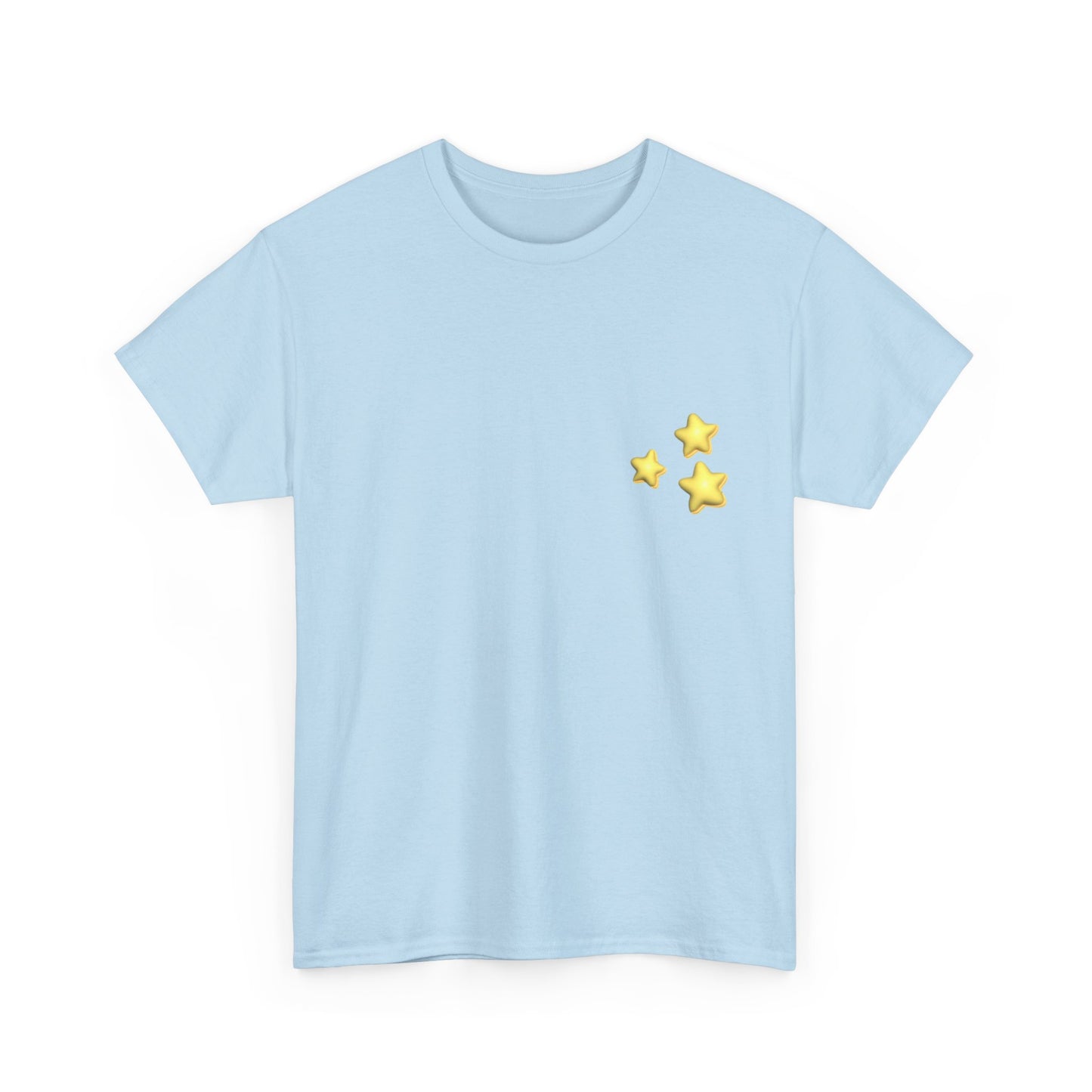 STARZ - Starry Nights Unisex Heavy Cotton Tee | Cozy Graphic T-Shirt for Dreamers, Casual Wear, Birthday Gift, Star Lover Apparel