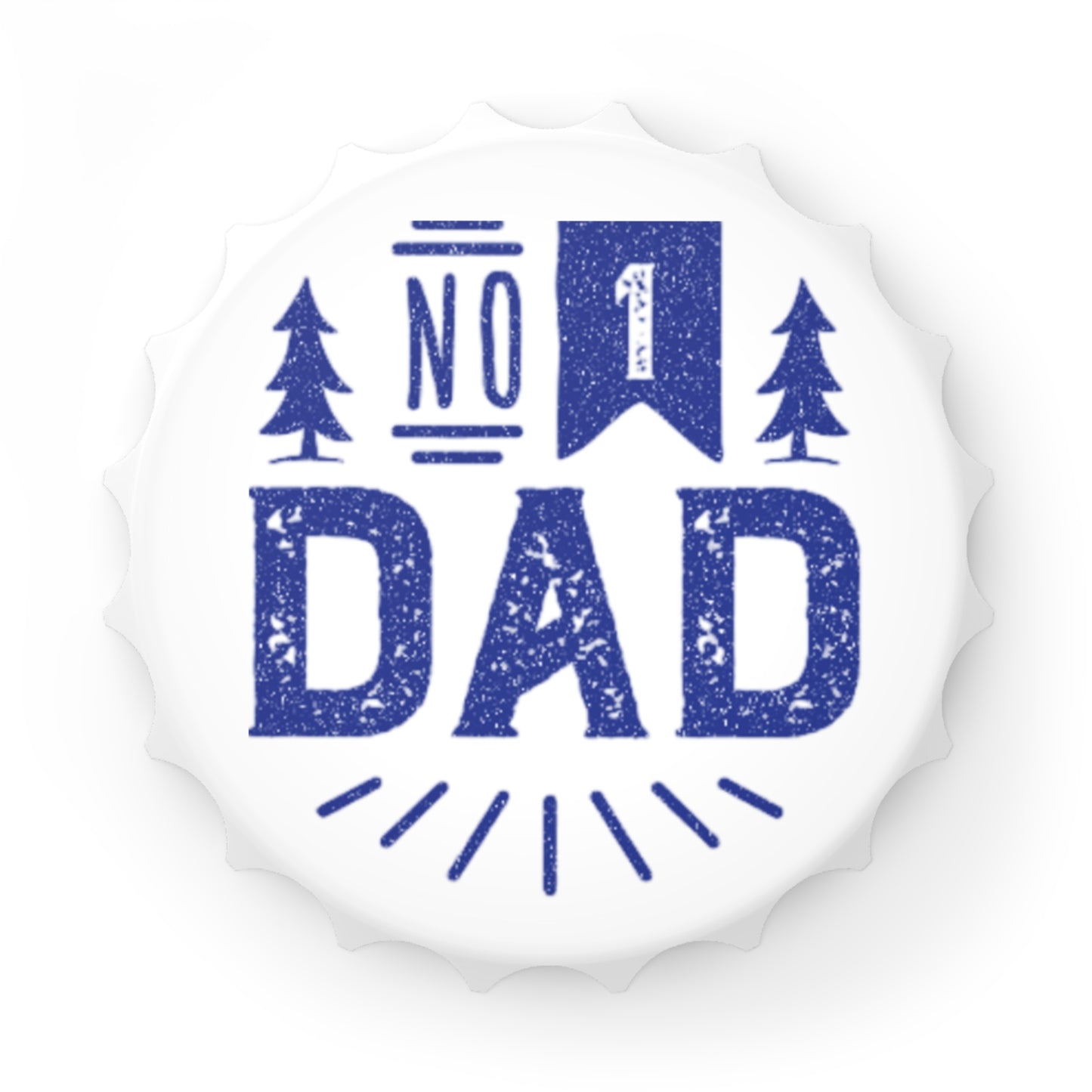 No.1 Dad Bottle Opener - Perfect Gift for Fathers Day, Birthday, BBQs, Camping, Home Bar, Dad's Night Out