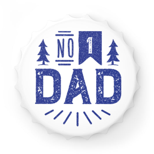 No.1 Dad Bottle Opener - Perfect Gift for Fathers Day, Birthday, BBQs, Camping, Home Bar, Dad's Night Out
