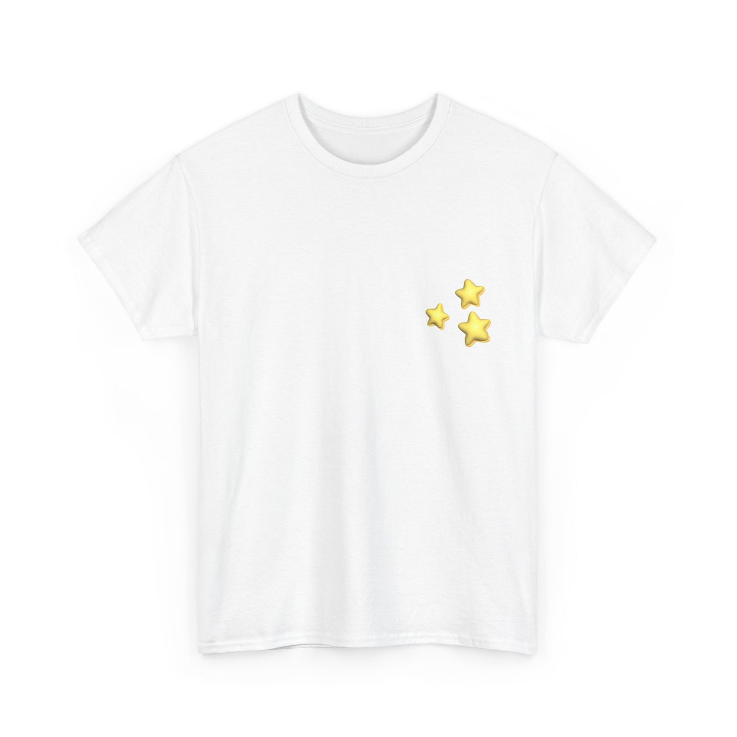 STARZ - Starry Nights Unisex Heavy Cotton Tee | Cozy Graphic T-Shirt for Dreamers, Casual Wear, Birthday Gift, Star Lover Apparel