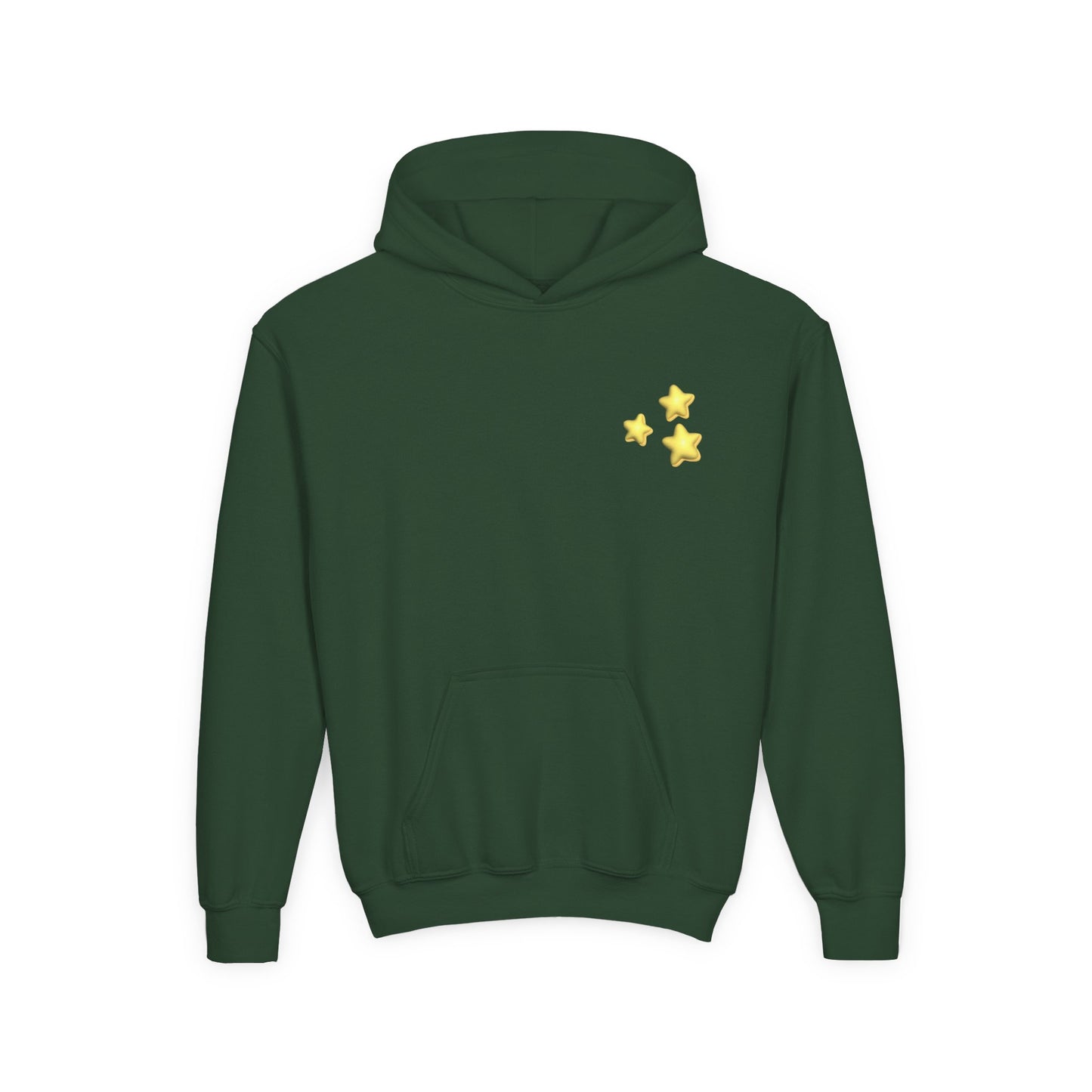 STARZ - Youth Starry Hoodie - Cozy Pullover, Gift for Kids, Birthday Present, Trendy Streetwear, Stars Print