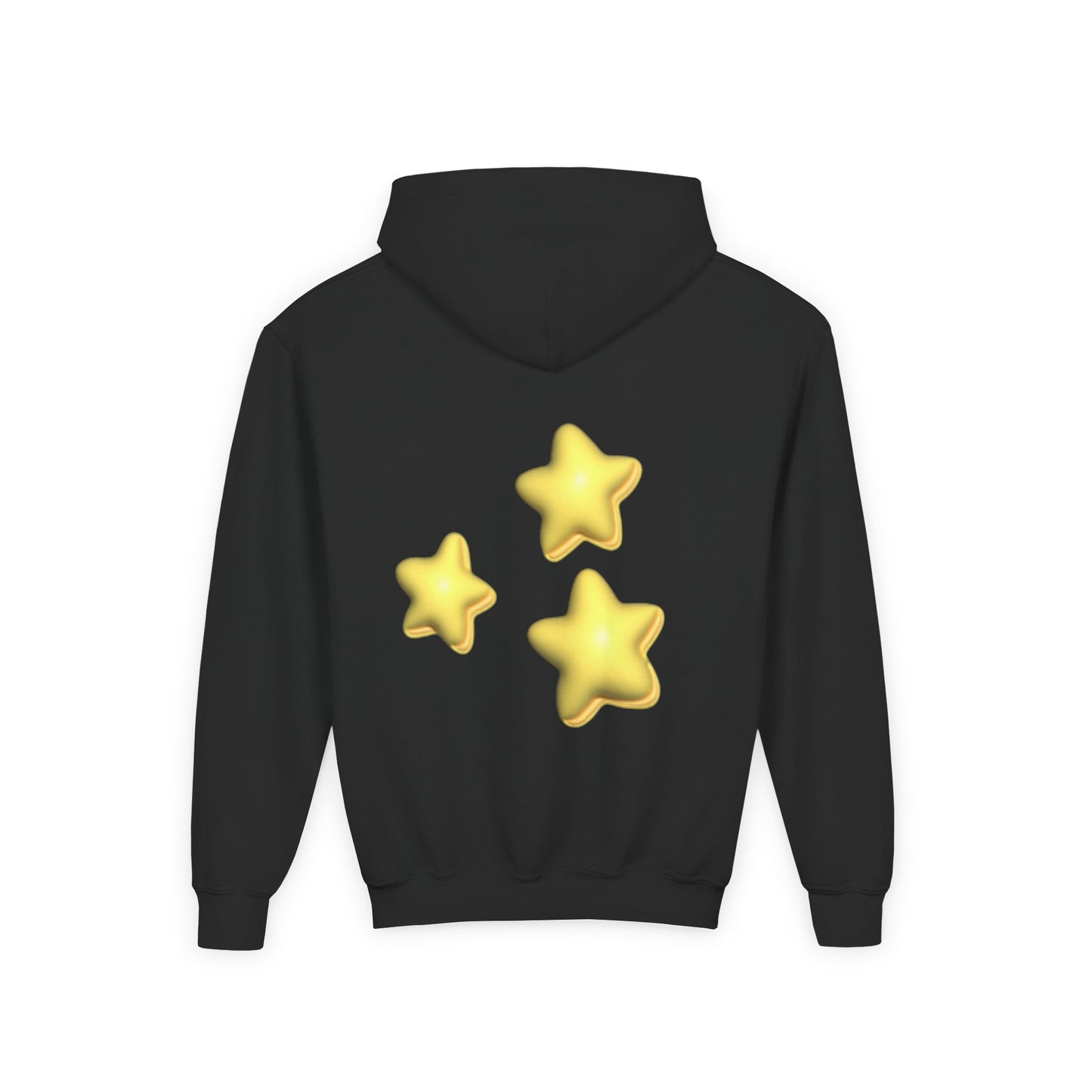 STARZ - Youth Starry Hoodie - Cozy Pullover, Gift for Kids, Birthday Present, Trendy Streetwear, Stars Print