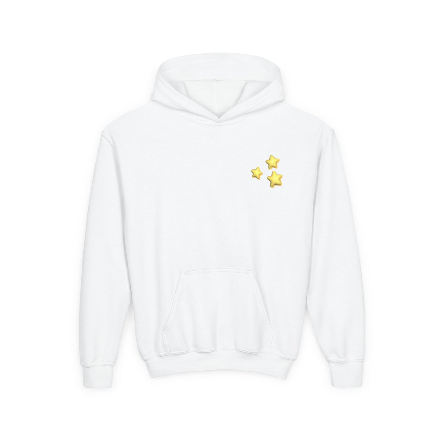 STARZ - Youth Starry Hoodie - Cozy Pullover, Gift for Kids, Birthday Present, Trendy Streetwear, Stars Print