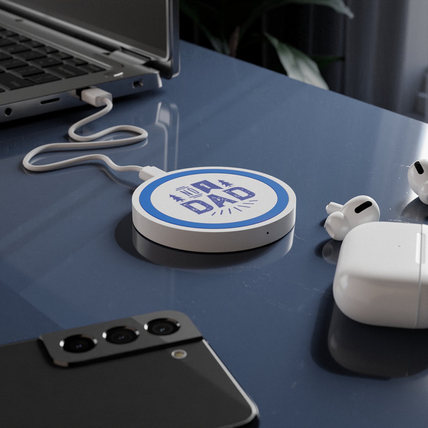 No.1 Dad - Wireless Charging Pad for Dads, No. 1 Dad Wireless Charger, Unique Gift for Father's Day, Tech Accessories, Eco-Friendly Charging Pad
