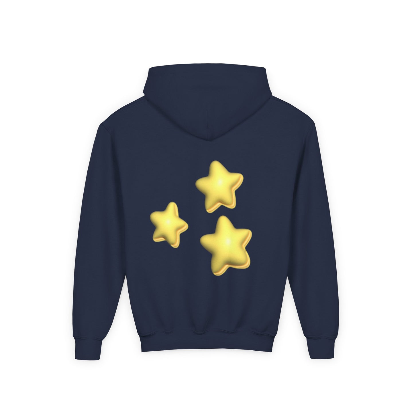 STARZ - Youth Starry Hoodie - Cozy Pullover, Gift for Kids, Birthday Present, Trendy Streetwear, Stars Print