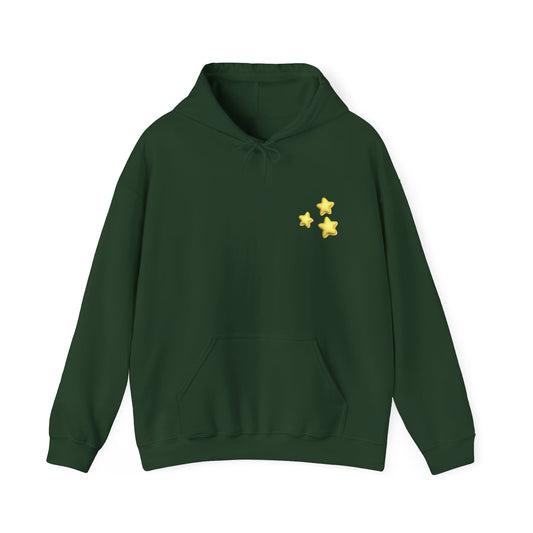 STARZ - Star-Print Unisex Hoodie for Cozy Nights, Sweatshirt for Stargazers, Fun Gift for Her, Him, Unique Style, Perfect for Casual Outfits