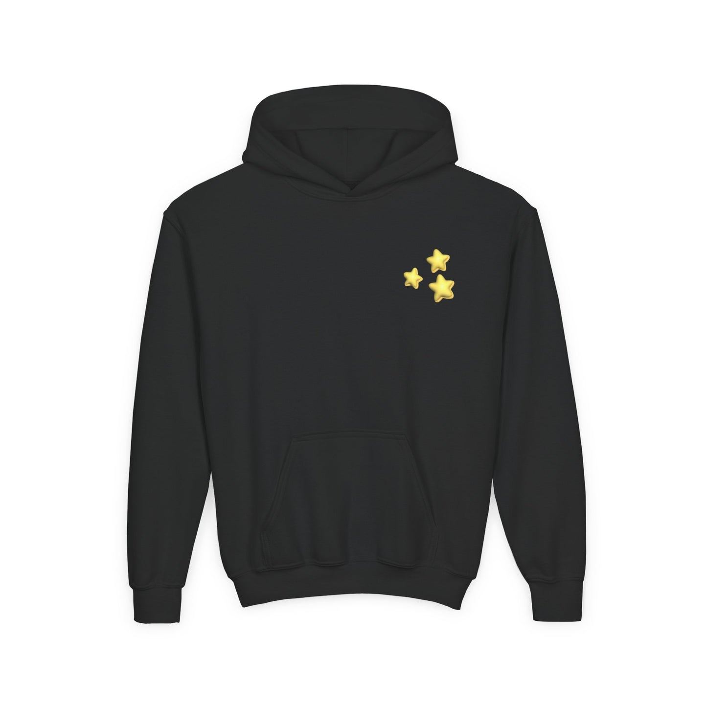 STARZ - Youth Starry Hoodie - Cozy Pullover, Gift for Kids, Birthday Present, Trendy Streetwear, Stars Print