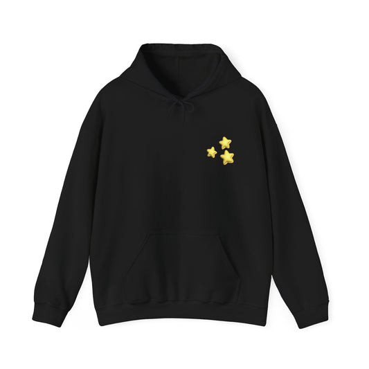 STARZ - Star-Print Unisex Hoodie for Cozy Nights, Sweatshirt for Stargazers, Fun Gift for Her, Him, Unique Style, Perfect for Casual Outfits