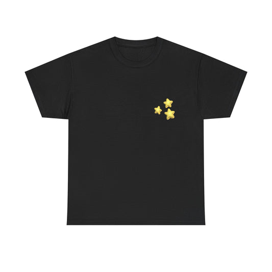 STARZ - Starry Nights Unisex Heavy Cotton Tee | Cozy Graphic T-Shirt for Dreamers, Casual Wear, Birthday Gift, Star Lover Apparel