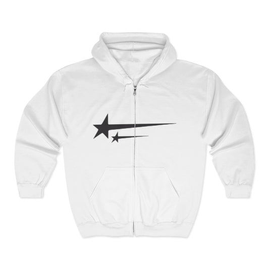 STARDUST - Starry Sky Unisex Full Zip Hoodie, Casual Streetwear, Cozy Layering, Gift for Him/Her, Perfect for Every Season