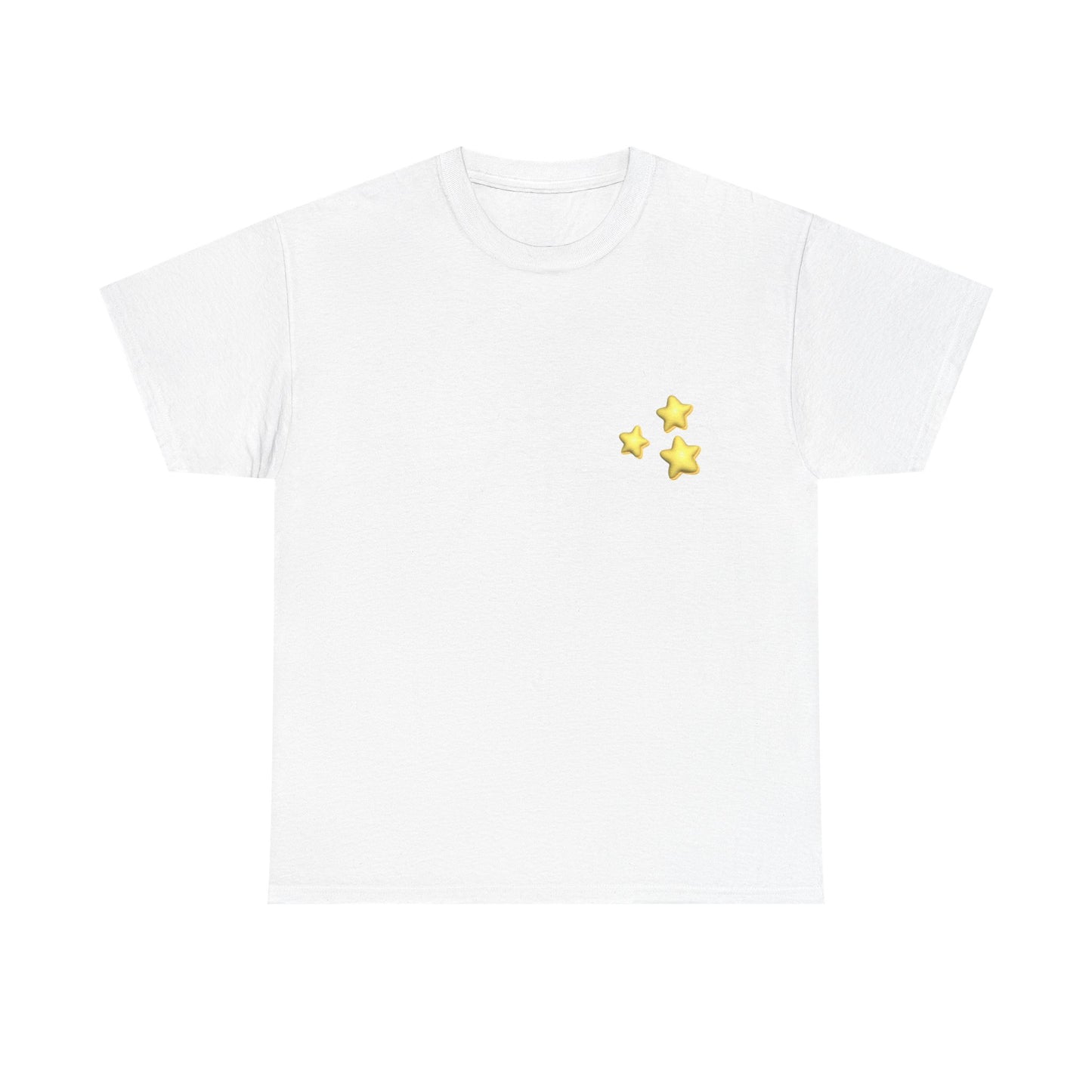 STARZ - Starry Nights Unisex Heavy Cotton Tee | Cozy Graphic T-Shirt for Dreamers, Casual Wear, Birthday Gift, Star Lover Apparel
